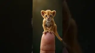 Cute lion cubs singing 😍 #cover #music #trending #cute #lion #singa #shorts