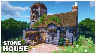 Minecraft Stone House Tutorial [How to Build]