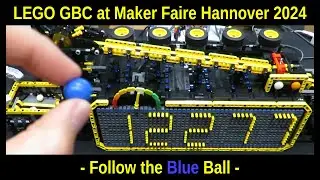 LEGO Great Ball Contraption GBC at Maker Faire Hannover (17/18 August 2024) - Follow the Blue Ball
