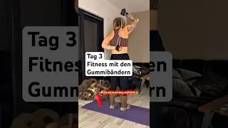 Tag 3 &Uuml;bungen mit dem Fitness Gummiband #abnehmen #mounjaro #fitnessmotivation #gesundheit