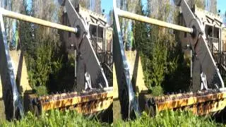 Rameses Revenge thrill ride at Chessington, filmed in 3D HD
