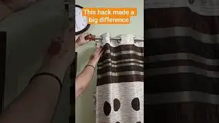 This simple hack made a big difference😍😍 #curtainstyles #curtains #diy #homehacks #homedecor #shorts