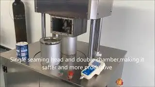 Tin can vacuum nitrogen sealing machine,nitrogen filling vacuum seaming machine(2021 sealer)