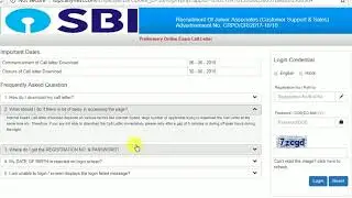 Admit card SBI Clerk Pre 2018
