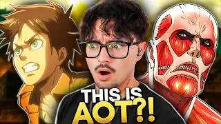 FIRST TIME Reacting To ALL ATTACK ON TITAN OPENINGS!
