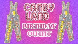 Kids Custom Birthday Outfit | Transforming a Jean Jumper into a Sweet Birthday Outfit | Studio Vlog