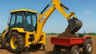 Real JCB 3DX Loading Tractor | Heavy Machine Work #jcb 