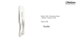 Blade 10R Stainless Steel Sterile Pack of 100 390