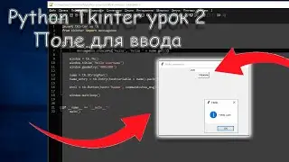 python tkinter поле для ввода | урок 2