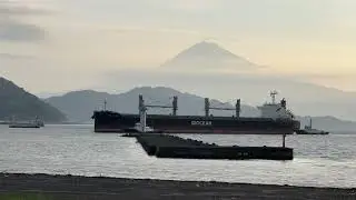 今の富士山 2023.5.25 AM5:20 船「G2 OCEAN」