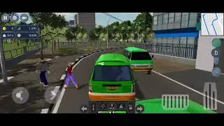 Main Angkot D game perdana Rute Pertama,Ok torang gass#androidgames#angkotdgame 
