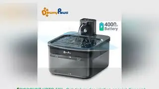 DownyPaws 2.5L Wireless Cat Water Fountain Battery Operated Automatic Pet Water Fountain with Motion