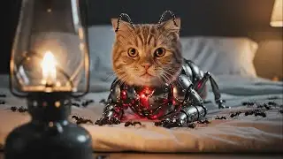 Mama Cat Baby Kitten Ate Donut With Ants🍩.. And Turned Into Monster Ant 😱