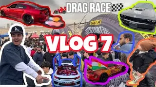 Drag race l arbil  (خوشترین پێشبرکێ ‘’فیستەفال'' ل اربيلێ   )#vlog 7 🏎️🏁
