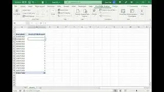 How to get pivot table menu back in Excel