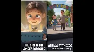 The Lonely Tortoise and the Sad Girl 💙 | A Heartwarming Animal Story for Kids