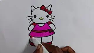 Learn How to Draw Hello Kitty | Easy Drawing Tutorial for Kids and Toddlers #drawingtutorial #art