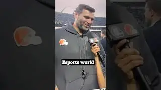 Joe Flacco in shock in interview!! #nflfootball#preseason#browns#panthers