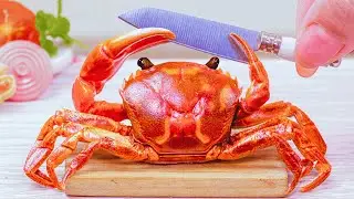 Catch And Cook Spicy Miniature Crab Cooking Recipe In The Kitchen | Mini Cooking Real Food Video