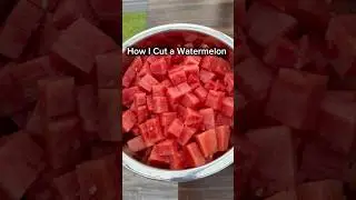 Watermelon Cutting Hack | Perfect Snack-Sized Pieces in Minutes