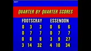 Round 17 1984 Footscray vs Essendon. (20mins highlights)