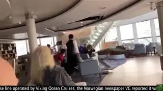 MAYDAY!! 1,300 people evacuated from a Norwegian cruise ship, The Viking Sky in Norway RAW FOOTAGE!
