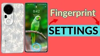 Vivo t4 ultra 5g in display fingerprint sensor Setting/Vivo t4 ultra fingerprint lock, fingerprint