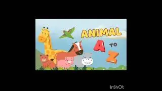Learn A to Z Alphabet with Animals name | Educational Video for Kids & LKG Students