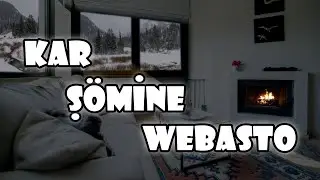1,5 часа метелица и звук обогревателя Webasto (бонус: камин)