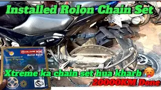 Hero Xtreme 125R New Chain Set Installed First In India | Rolon Brass Kit | High Performance Kit |