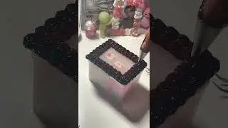 gothic decoden toploader 🦇 | kpop diy cream whip #kpop #aesthetic #decoden #diy #satisfying #deco