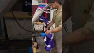 Screen Printing Safety Vest #silkscreen #screenprinting