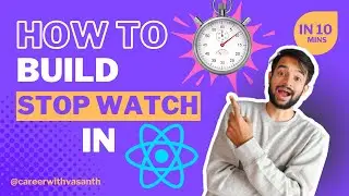 ⏱️ Build a Fully Functional Stop Watch with @React  (Under 10 Minutes!)