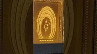 Corian Mandir/ Om design/ 3d designer temple/ backlit