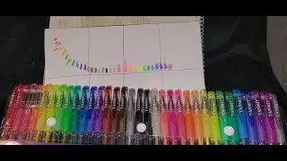 Glitter Gel Pens, 33 Colors Neon Glitter Pens Set Gel Art Markers with 40% More Ink for Adult Review