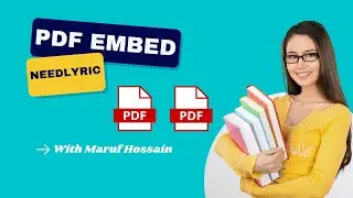 How to Embed PDF in any Website using simple HTML code Blogger Maruf