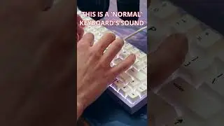 This keyboard is SILENT.