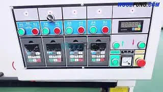 1000-6S automatic polishing machine designed for wood furniture, panels, floors and curved surfaces