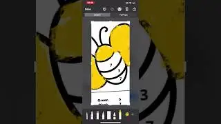 Colors by number bee