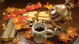 Cozy living in autumn🍁🍂 Baking witch finger cookies: a touch of Halloween magic🧙🎃