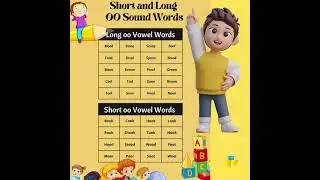 oo words phonics | long and short oo sound words  #phonicssounds #phonicssoundsofalphabets
