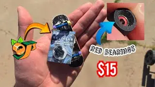 i got actual skateboard wheels for my fingerboard