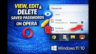 How to View, Edit, and Delete Saved Passwords on Opera on Windows 11 or 10 | GearUpWindows Tutorial