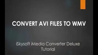 Convert AVI to WMV on Windows/Mac- iMedia Converter Deluxe