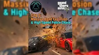 GTA 5: Massive Road Explosion & High-Speed Police Chase!