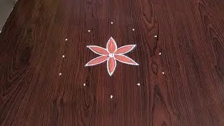 2 Beautiful Daily kolams only (5×3) dot's...