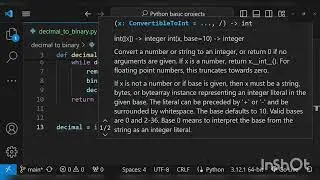 decimal-to-binary using python