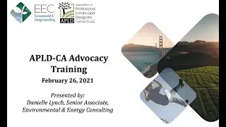 APLD-CA Advocacy Training Session: Feb. 26, 2021