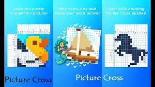Picture Cross Puzzle Game, Basic and Easy, Nanogram com | #4SG