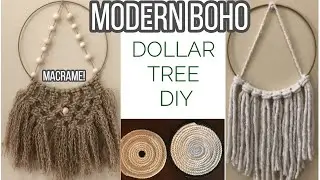 MODERN BOHO DECOR | Dollar Tree DIY | Collab with Simply Mindy